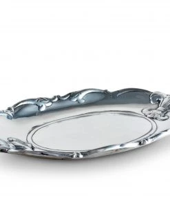 Arthur Court Trays Fleur-De-Lis Oval Tray