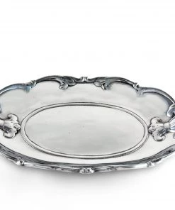Arthur Court Trays Fleur-De-Lis Oval Tray