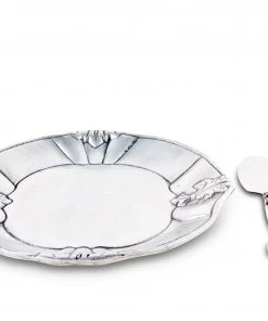 Arthur Court Fleur-De-Lis Plate With Server Cheese Boards & Cheese Sets
