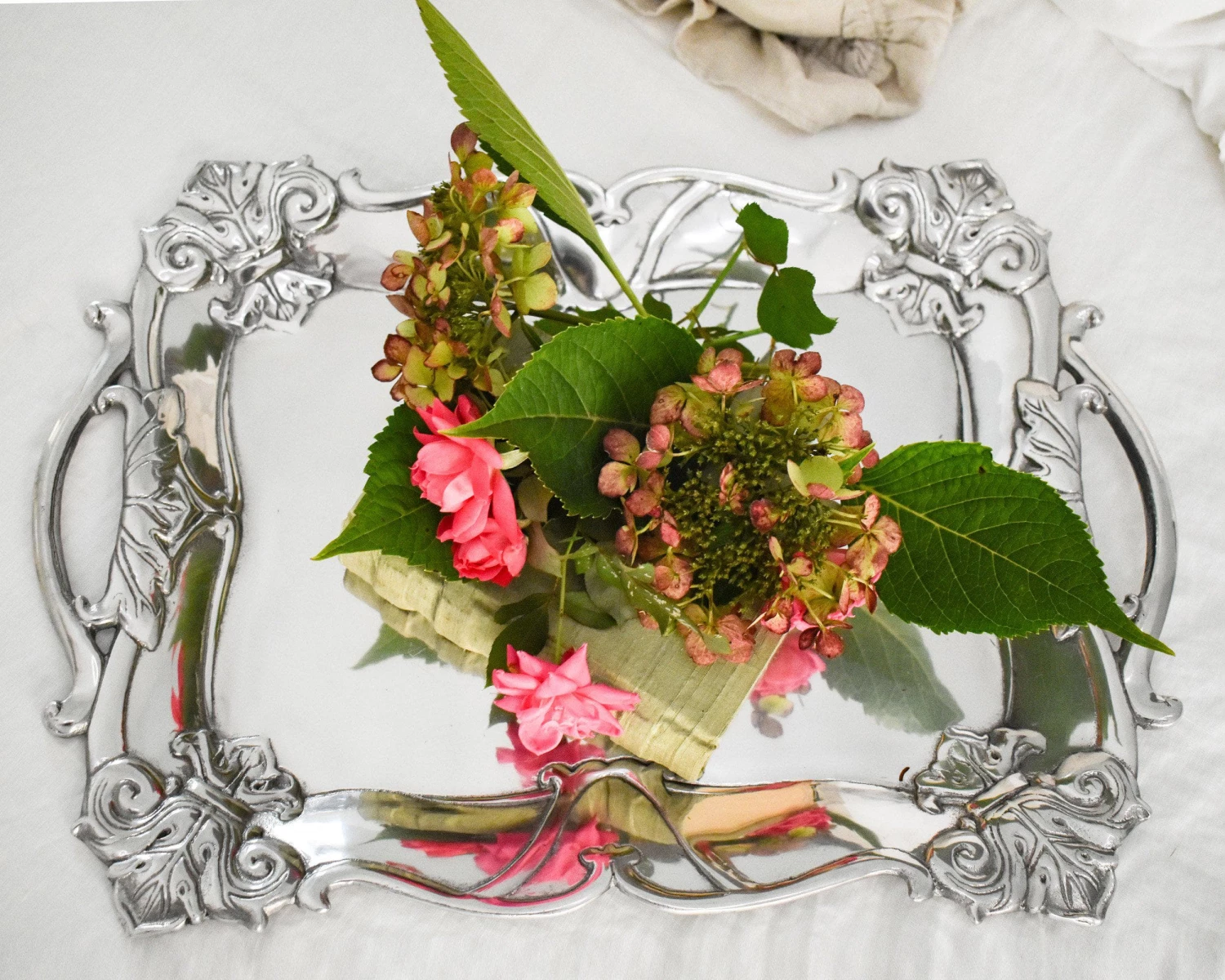 Arthur Court Fleur-De-Lis Rectangle Tray