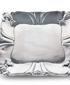 Arthur Court Fleur-De-Lis Square Tray 12