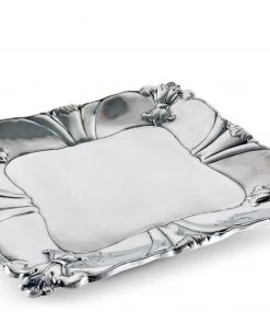 Arthur Court Fleur-De-Lis Square Tray 12