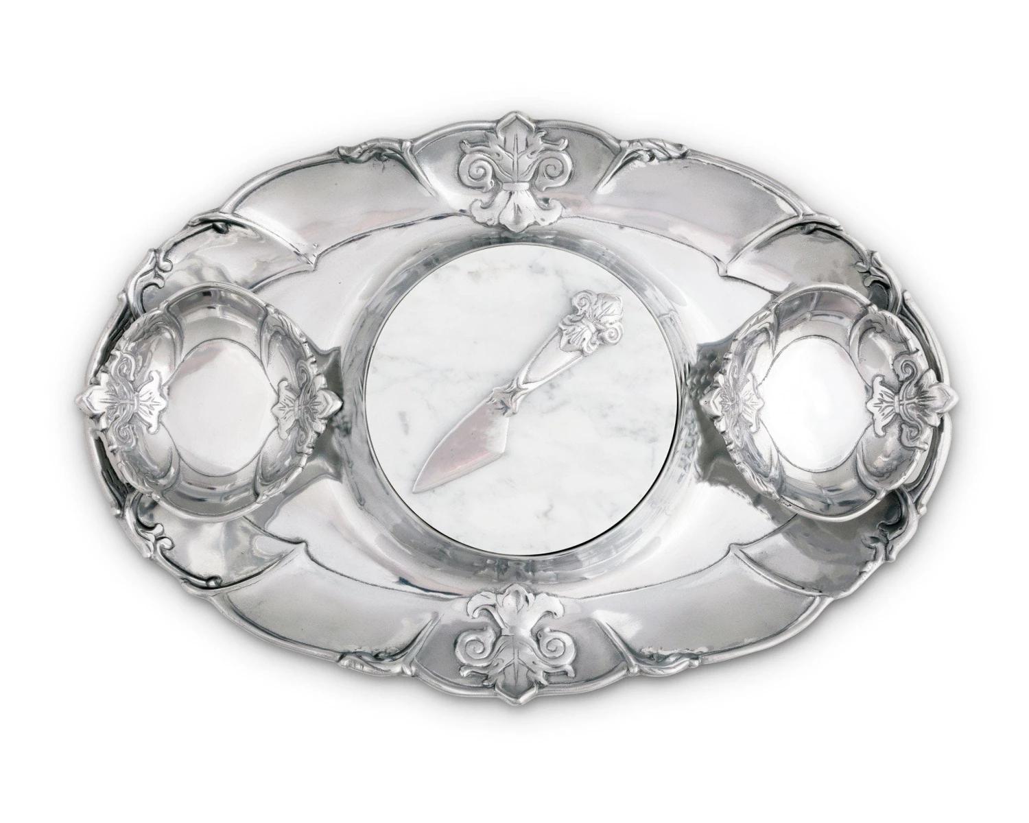 Arthur Court Fleur-De-Lis Tray Entertainment Trays