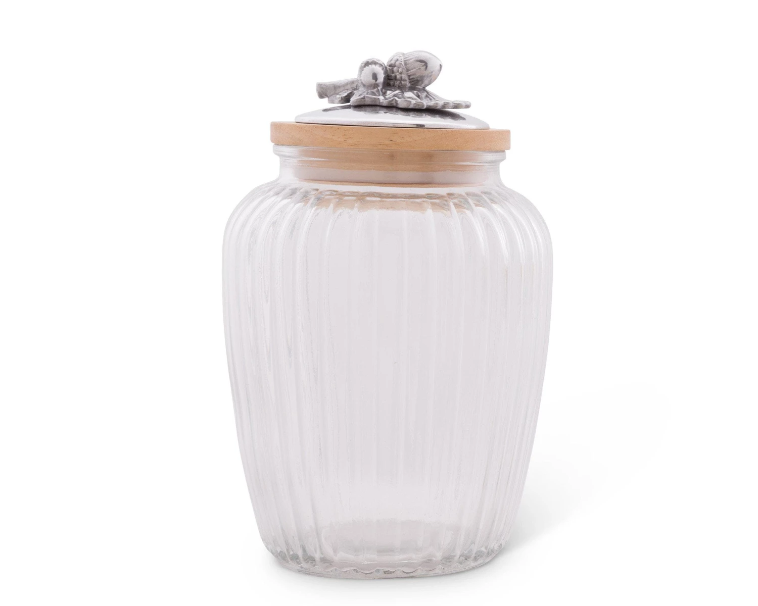Arthur Court Forest Acorn Oak Glass Canister