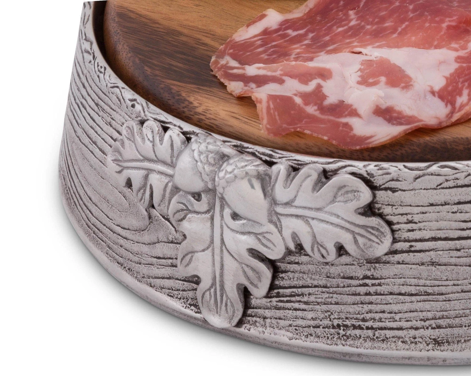 Arthur Court Acorn Oak Leaf Cheese Pedestal Forest