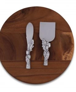 Arthur Court Acorn Oak Leaf Cheese Tool Set