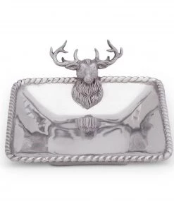 Arthur Court Elk Head Nut Bowl Forest