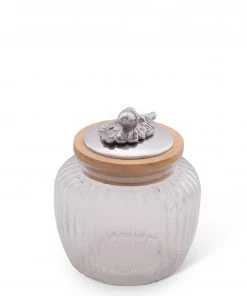 Arthur Court Forest Acorn Oak Glass Canister
