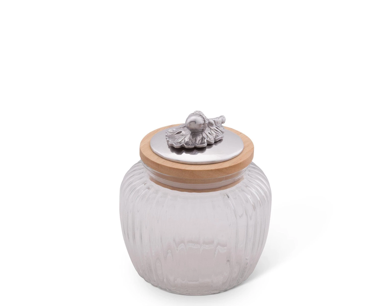 Arthur Court Forest Acorn Oak Glass Canister