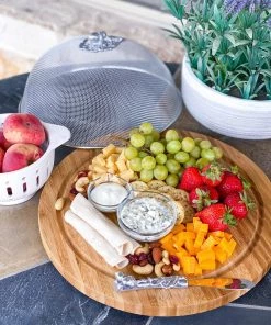 Arthur Court Oak Leaf 3 Piece Picnic Cheese Board / Spreader