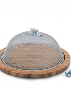 Arthur Court Oak Leaf 3 Piece Picnic Cheese Board / Spreader