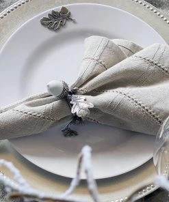 Arthur Court Oak Leaf Melamine Lunch Plates - Set Of 4