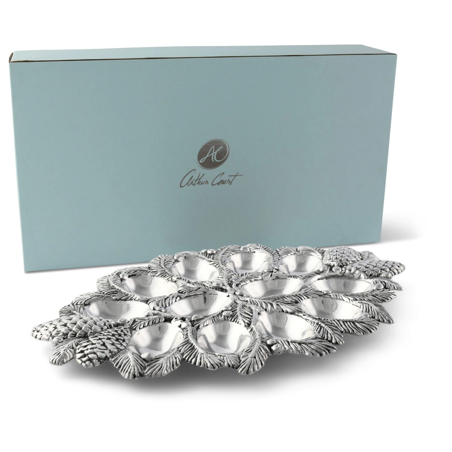 Arthur Court Pine Cone Forest Deviled Egg Server