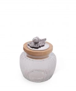 Arthur Court Forest Acorn Oak Glass Canister