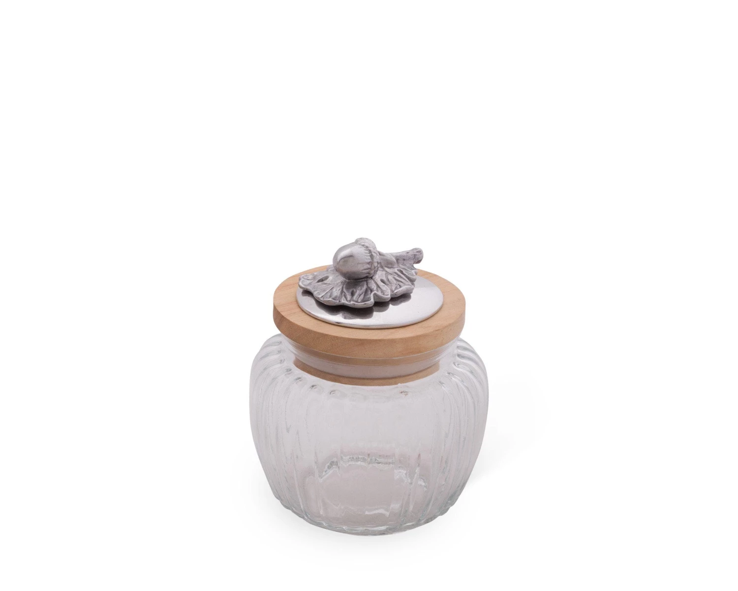 Arthur Court Forest Acorn Oak Glass Canister