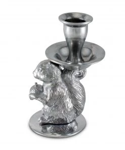 Arthur Court Forest Squirrel Candle Holders