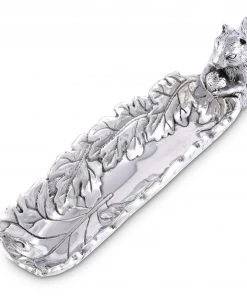 Arthur Court Squirrel Cracker Tray Forest