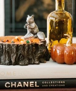 Arthur Court Standing Squirrel Nut Bowl Forest