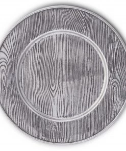 Arthur Court Wood Grain Charger Forest