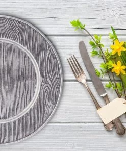 Arthur Court Wood Grain Charger Forest