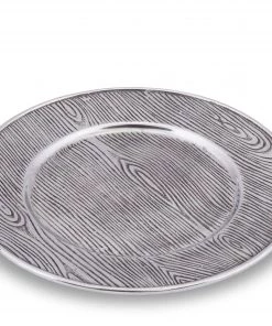 Arthur Court Wood Grain Charger Forest