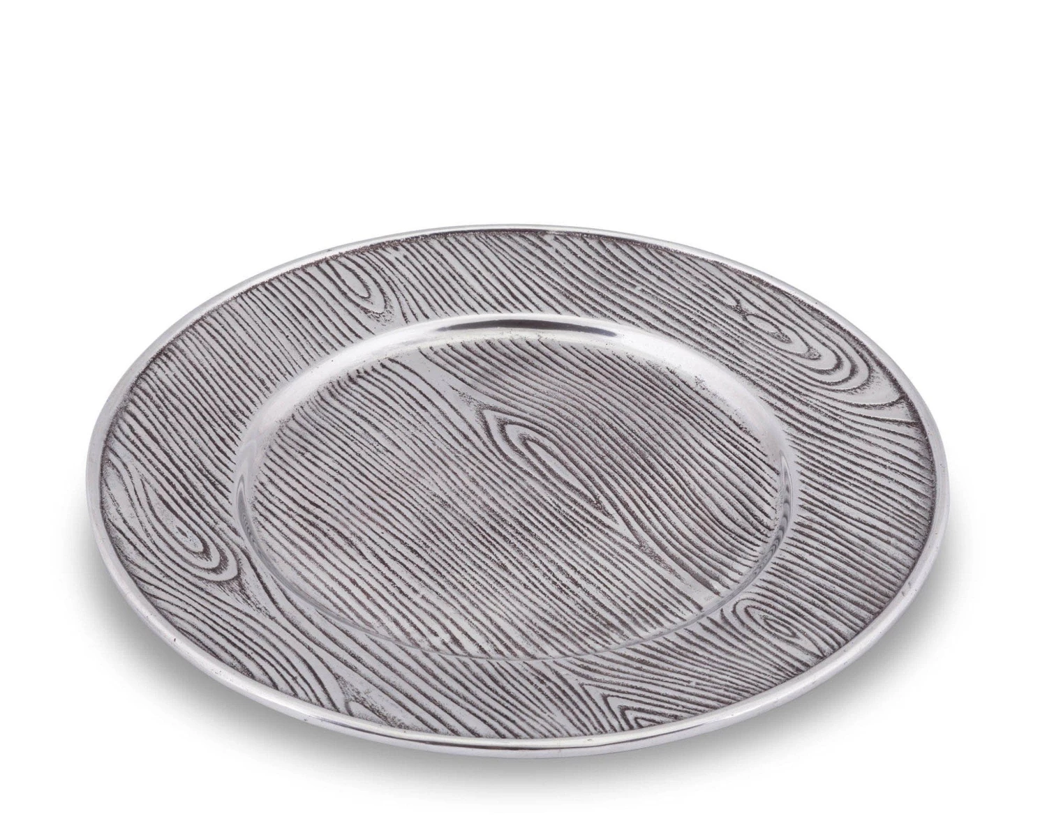 Arthur Court Wood Grain Charger Forest