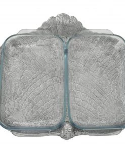 Arthur Court Game Birds 2Qt Double Base Turkey Casserole Holder