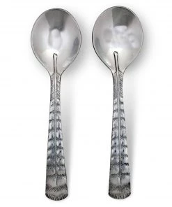 Arthur Court Feather Salad Servers Game Birds