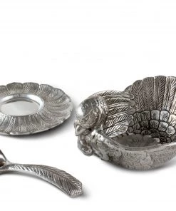 Arthur Court Turkey 3-Piece Condiment Set