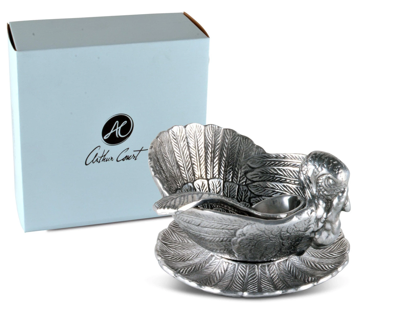 Arthur Court Turkey 3-Piece Condiment Set