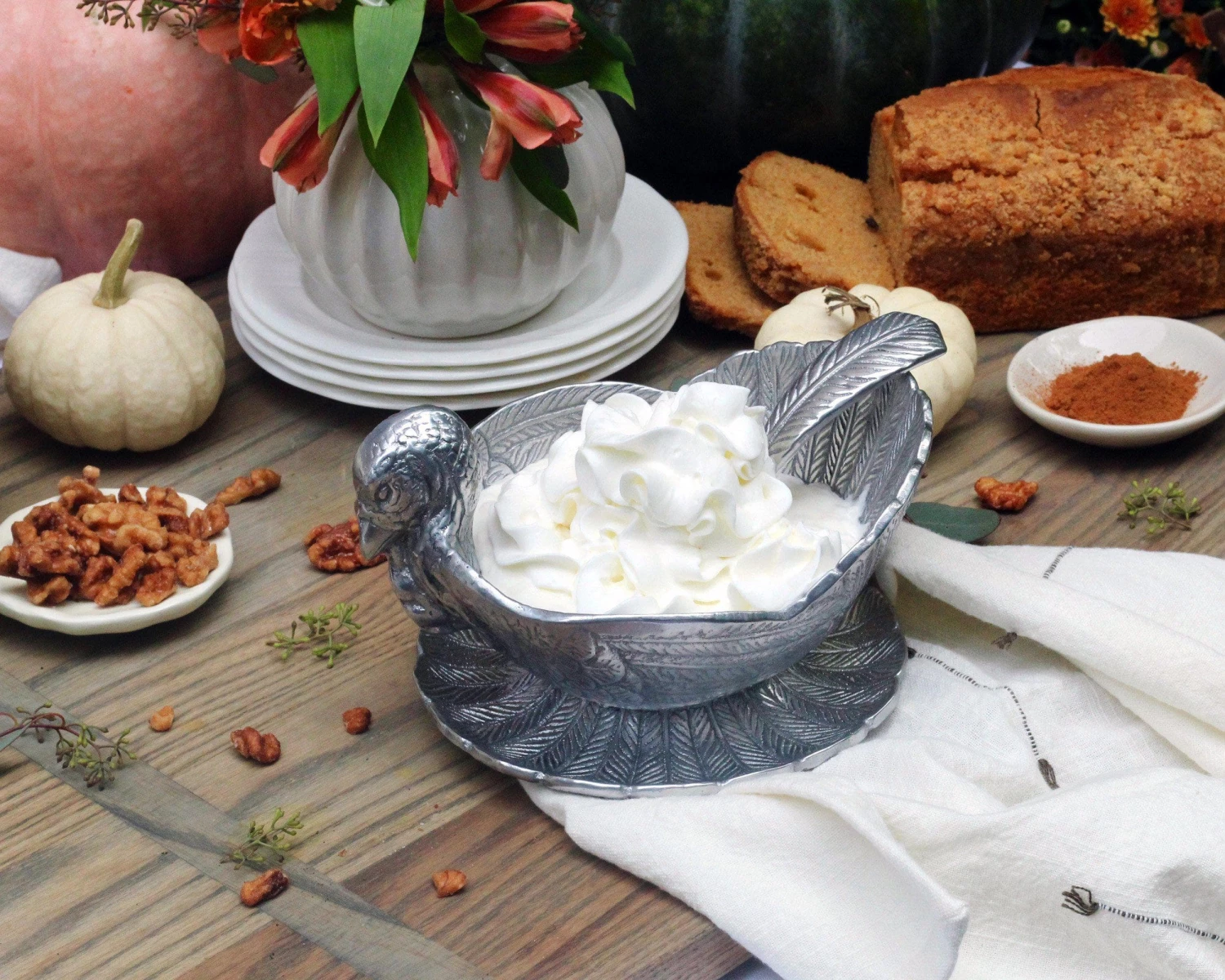 Arthur Court Turkey 3-Piece Condiment Set