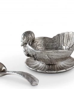 Arthur Court Turkey 3-Piece Condiment Set