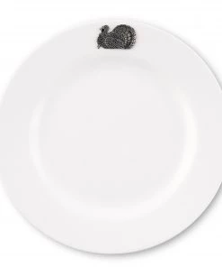 Arthur Court Game Birds Turkey Melamine Lunch Plates - Set Of 4