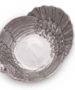 Arthur Court Turkey Salad Serving Bowl Game Birds