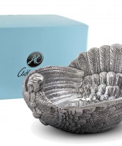 Arthur Court Turkey Salad Serving Bowl Game Birds