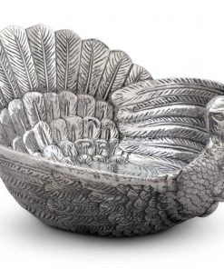 Arthur Court Turkey Salad Serving Bowl Game Birds