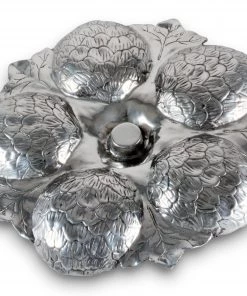 Arthur Court Chip & Dip Sets Artichoke 5 Section Snack Tray