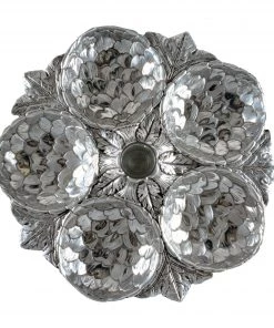 Arthur Court Chip & Dip Sets Artichoke 5 Section Snack Tray