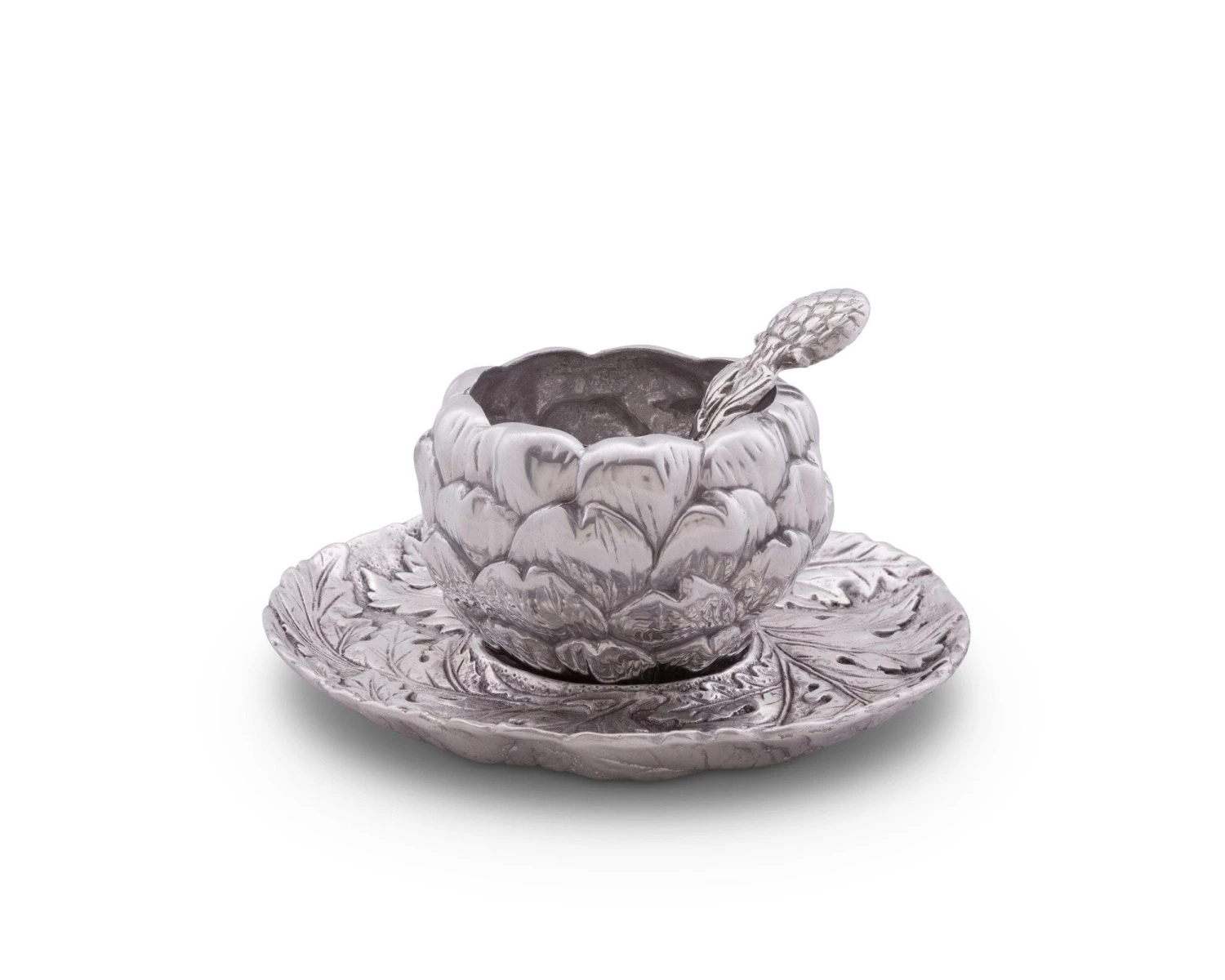 Arthur Court Artichoke Condiment Set 3 Piece