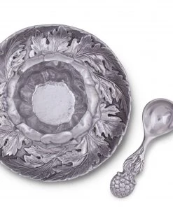 Arthur Court Artichoke Condiment Set 3 Piece