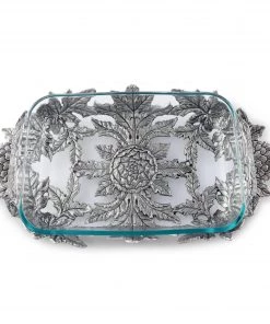 Arthur Court Casserole Servers Artichoke Pyrex Holder 3qt