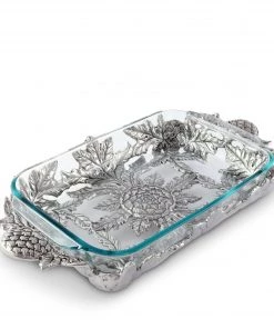 Arthur Court Casserole Servers Artichoke Pyrex Holder 3qt