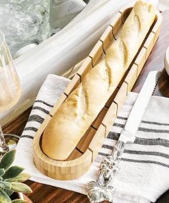 Arthur Court Baguette Board With Grape Bread Knife Trays