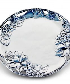 Arthur Court Grape 12 Round Plate Trays