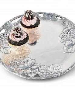 Arthur Court Grape 12 Round Plate Trays
