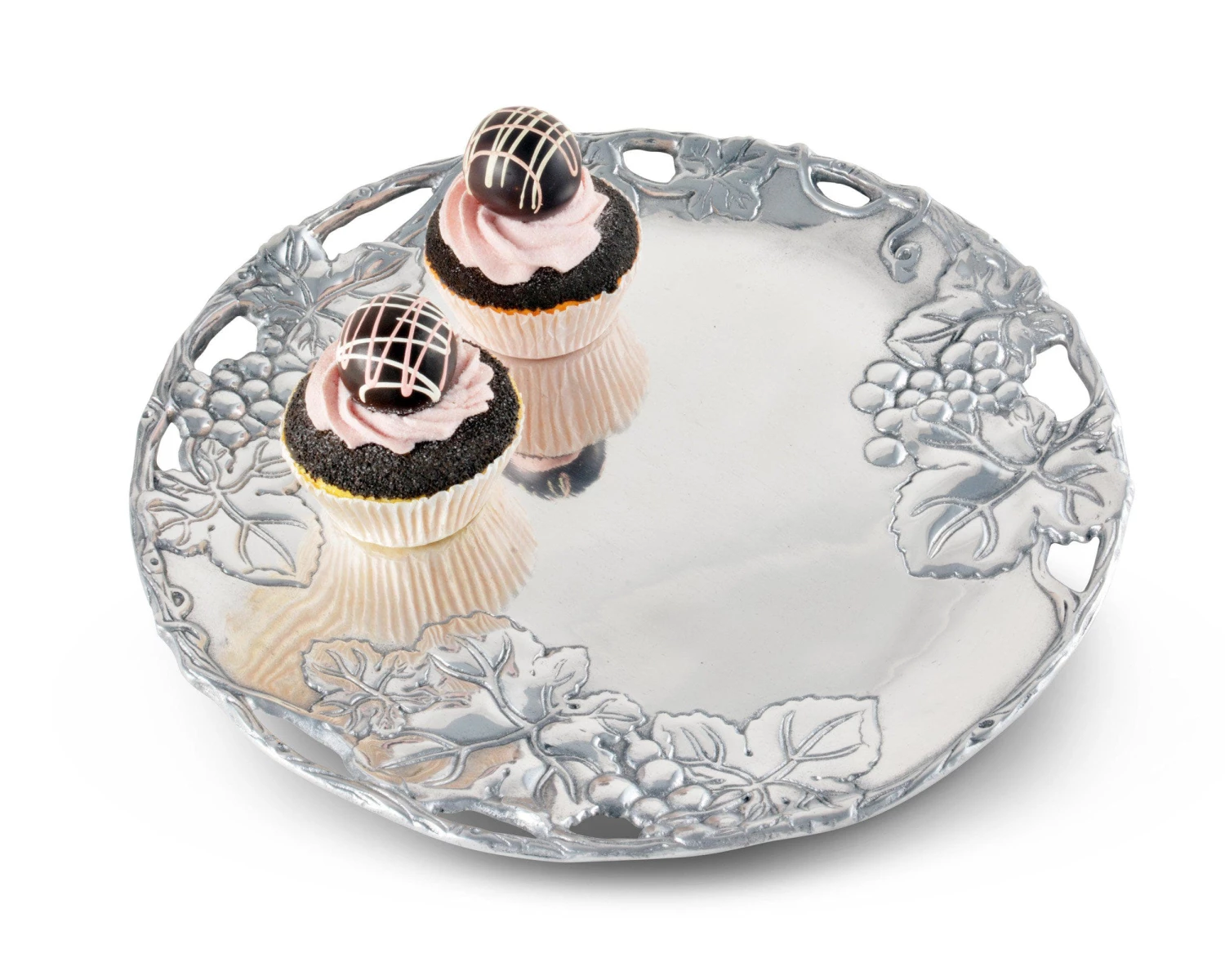 Arthur Court Grape 12 Round Plate Trays