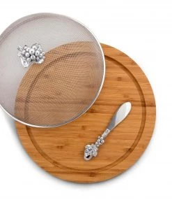 Arthur Court Cheese Boards & Cheese Sets Grape 3 Piece Picnic Cheese Board / Spreader