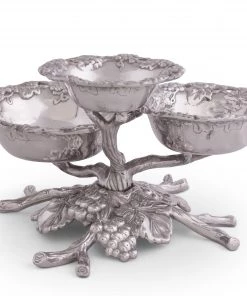 Arthur Court Grape 3-Tiered Bowl Serving Bowls
