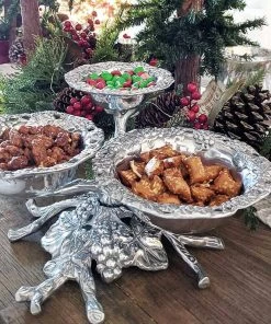 Arthur Court Grape 3-Tiered Bowl Serving Bowls