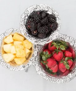 Arthur Court Grape 3-Tiered Bowl Serving Bowls